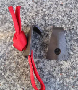 two moses logan hooks, wide, one on the side