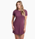 a model wearing the kuhl willa tee shirt dress in the color wine, front view