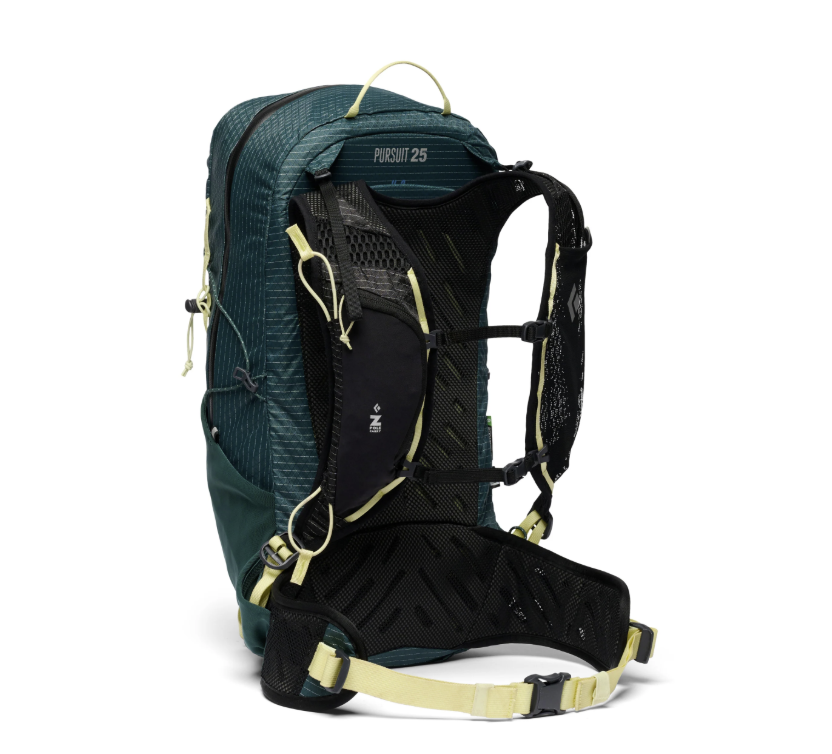 womens black diamond pursuit 25 in deep lake back view