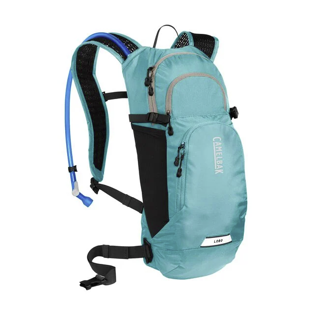 the womens camelback lobo 9 pack in the color latigo teal, front view