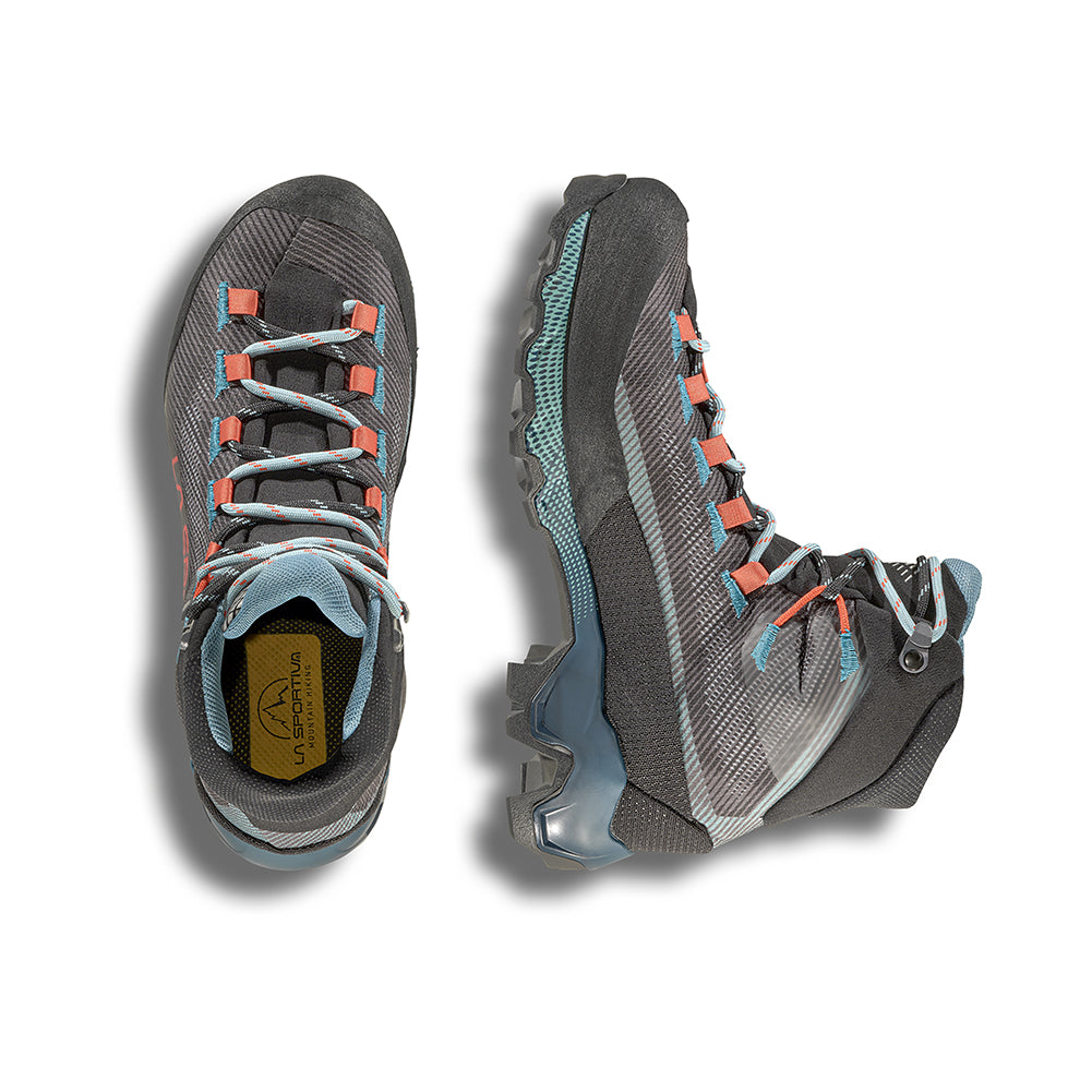 La Sportiva Aequilibrium Hike Women's Hiking Boots, top and side view
