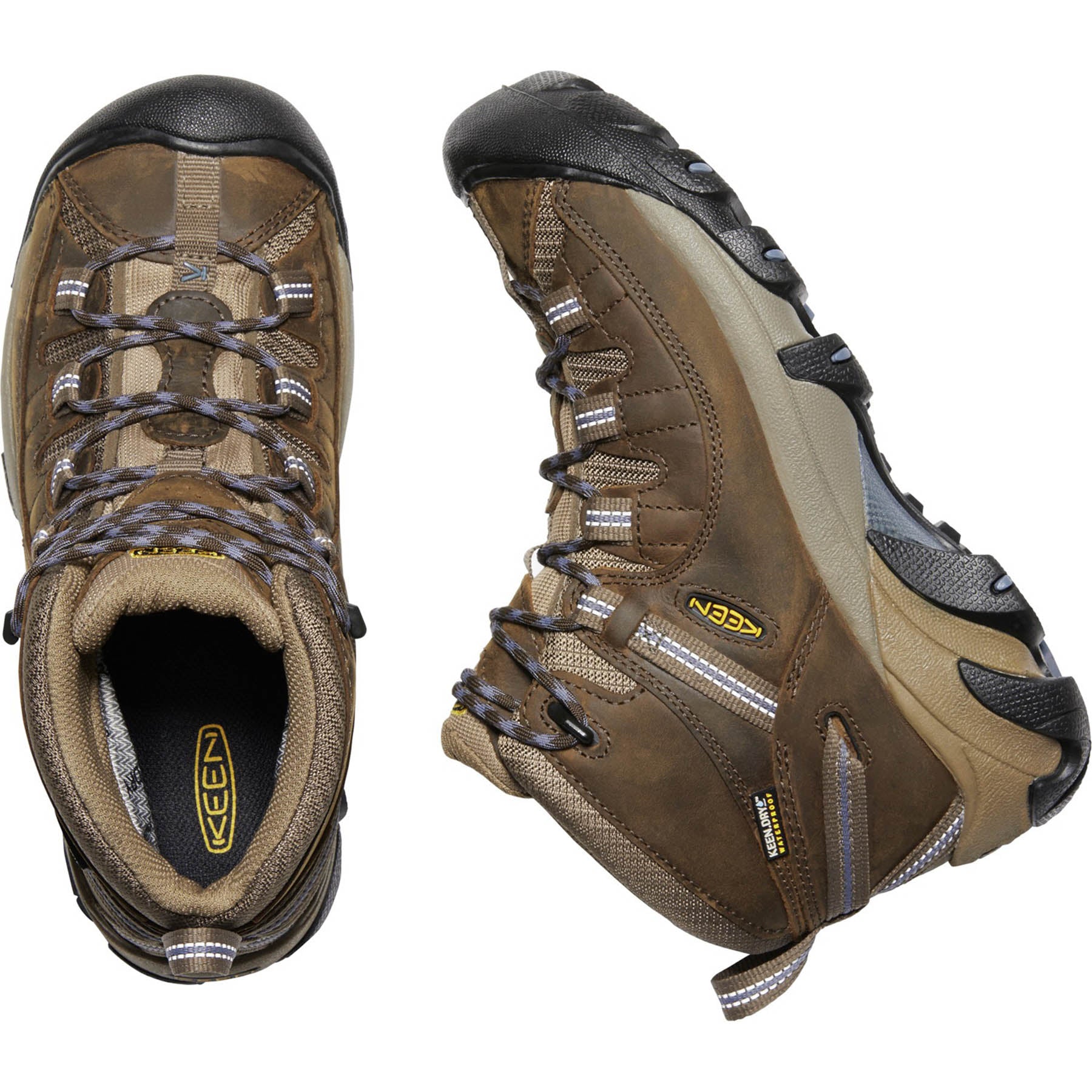 a view from above of the targhee II women's mid waterproof boot