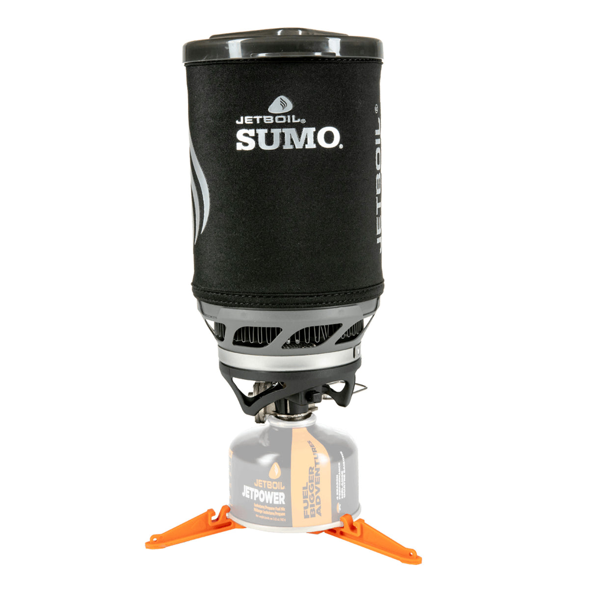 a sumo set up on a canister with the logo facing us