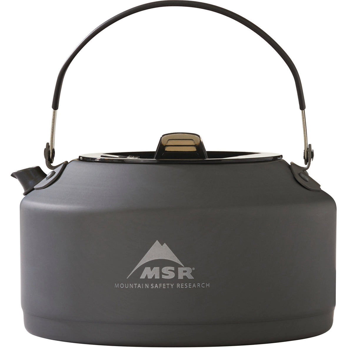 the msr pika pot, side view, handle up