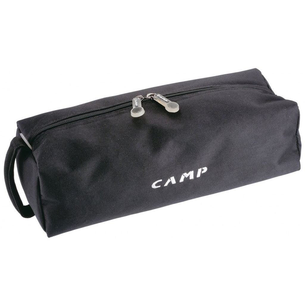 crampon carrying case stuffed out full