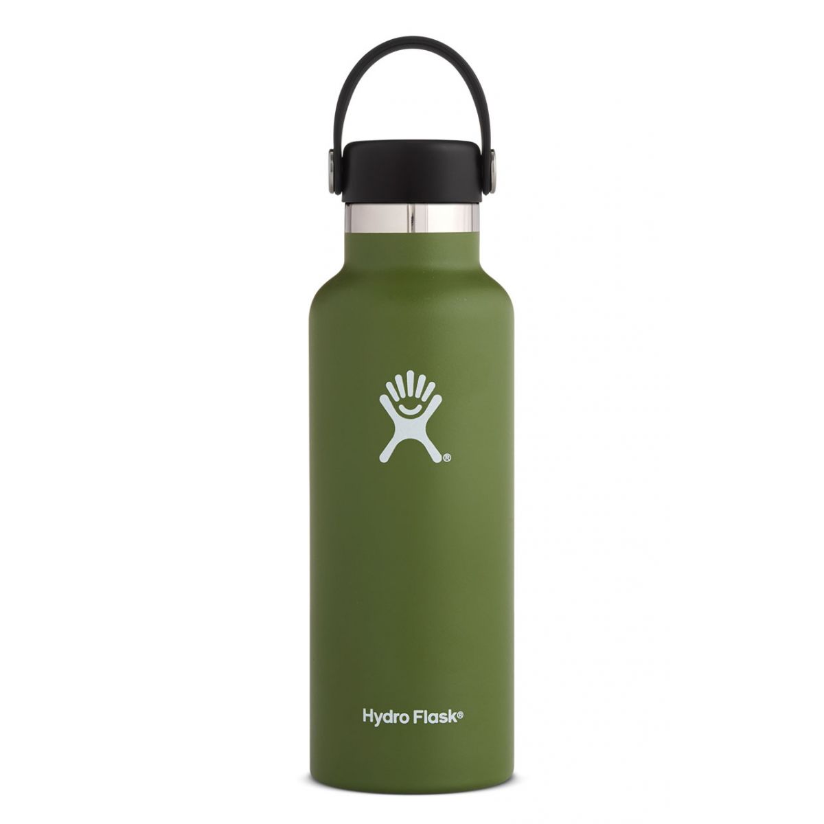 hydroflask 18oz standard mouth in olive