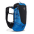 backpack back, in blue