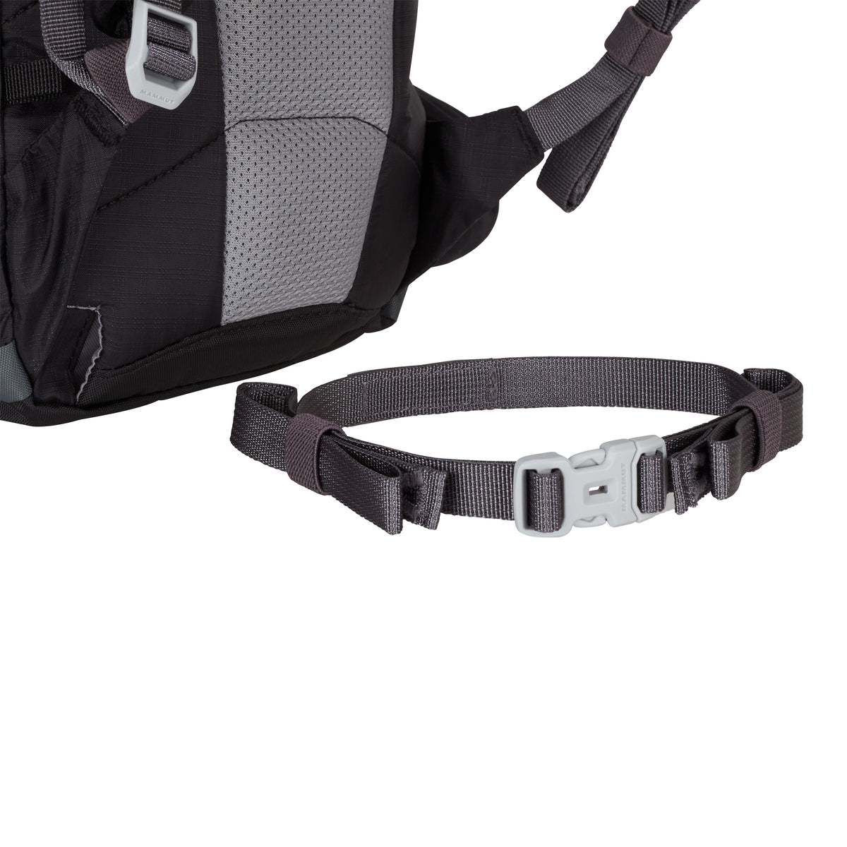the mammut neon light pack showing detachable waistbelt