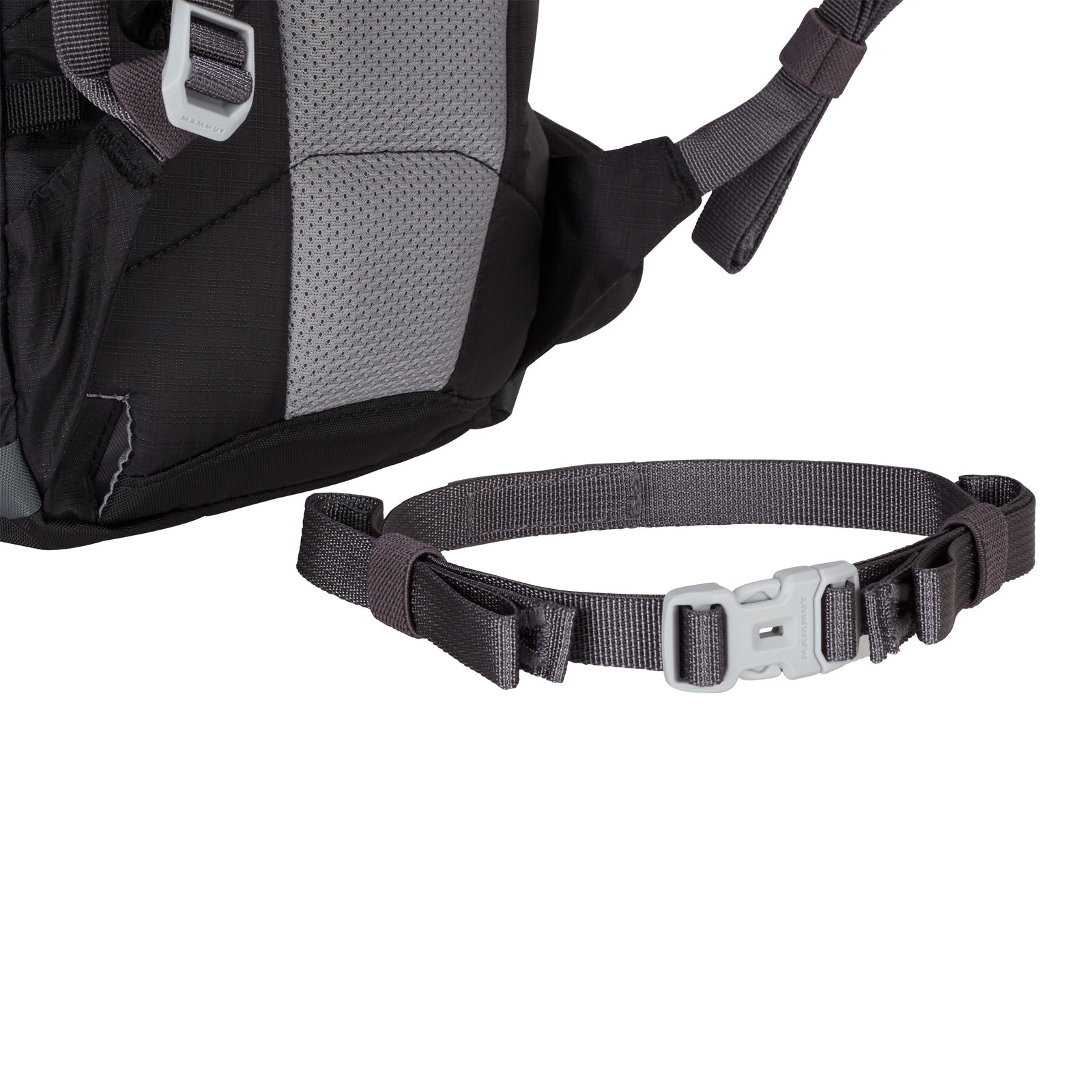 the mammut neon light pack showing detachable waistbelt