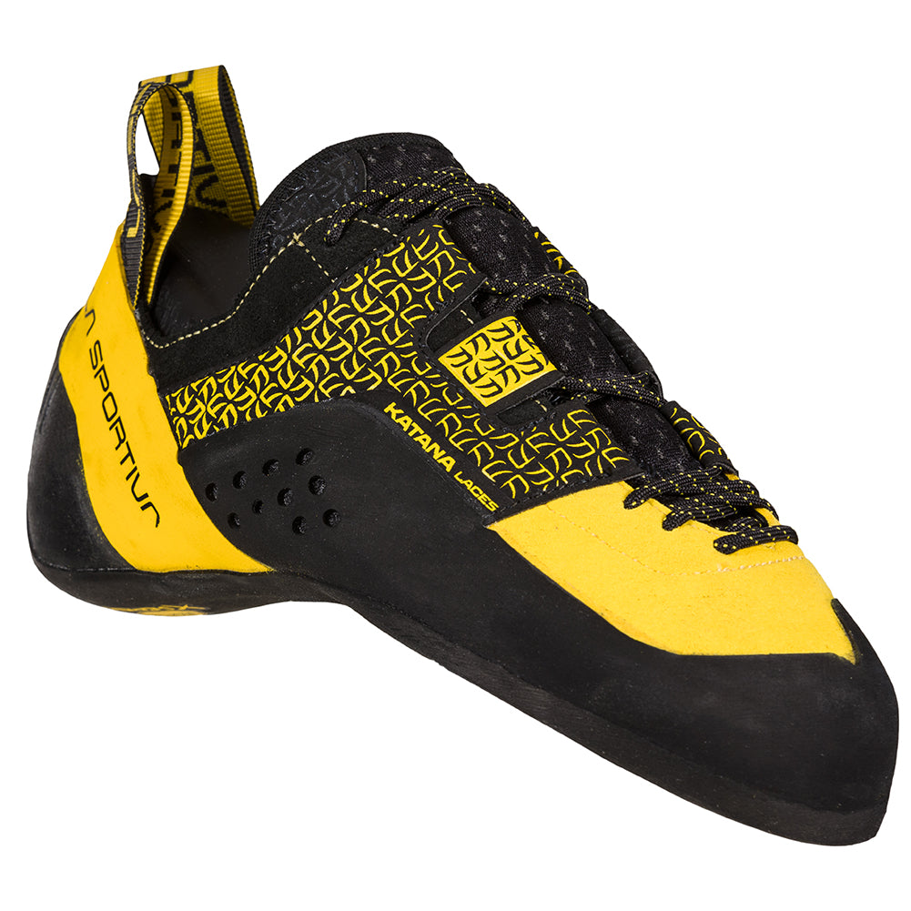 La Sportiva Solution Comp (Black/Yellow) Men's climbing shoes