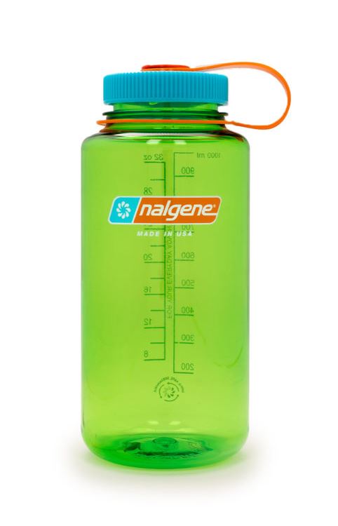 nalgene 32 oz wide mouth sustain water bottle in pear
