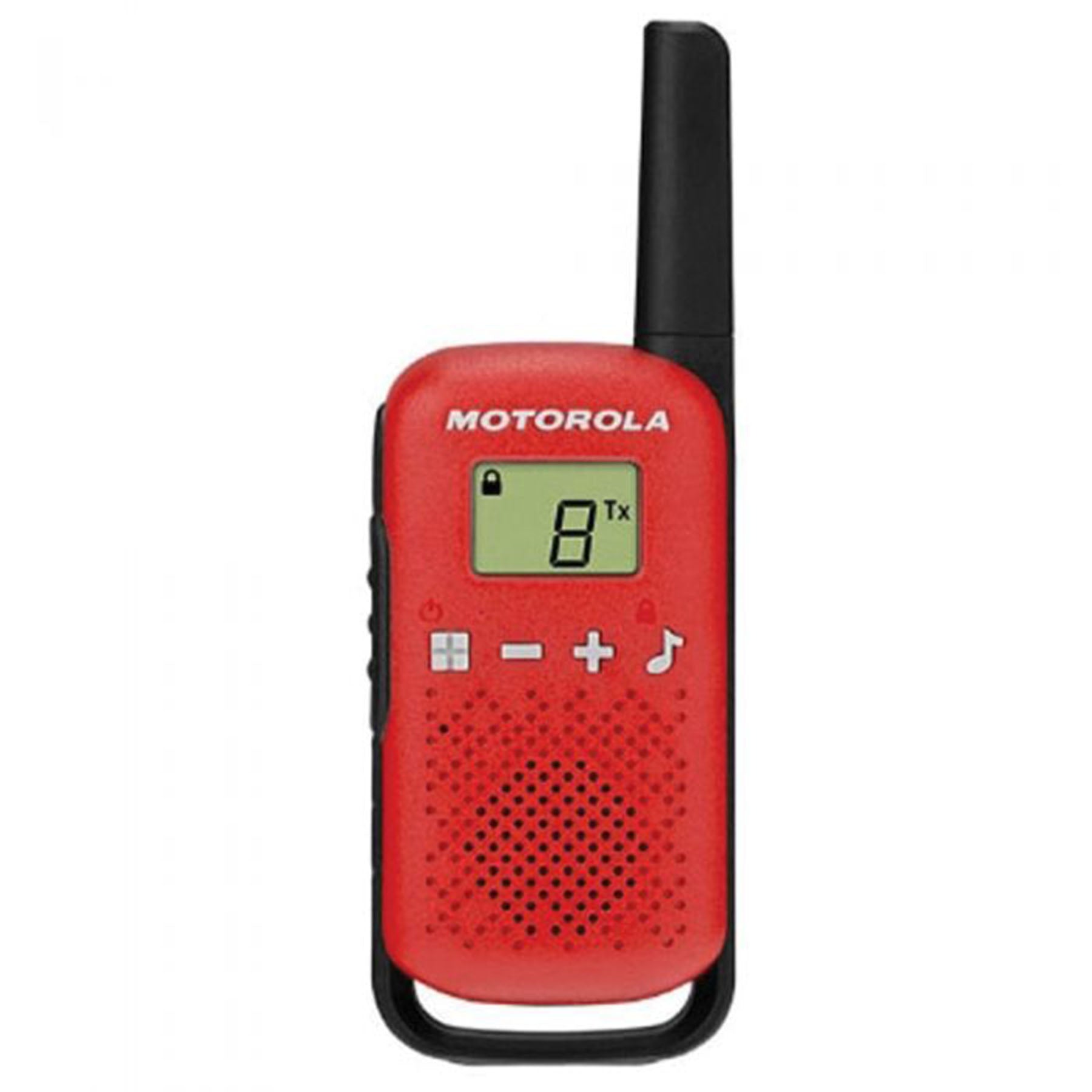 small orange motorola walkie talkie