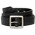 Bison standard leather belt, black, 38mm