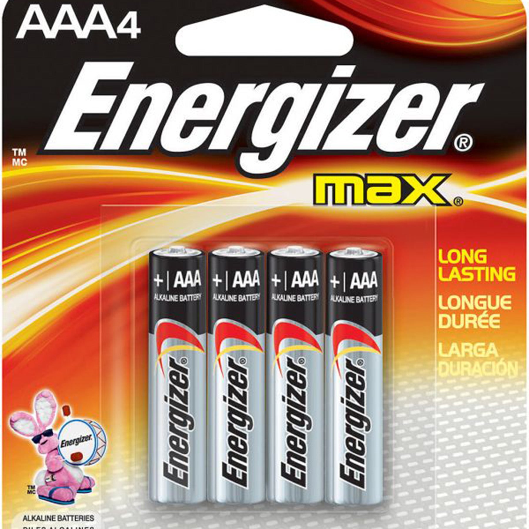 energizer AAA batteries 4-pack