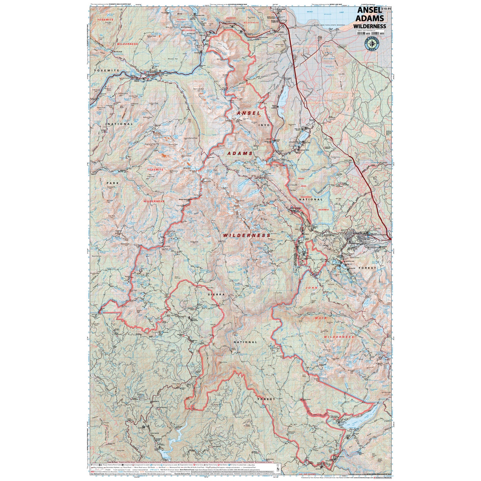 close up of the map coverage area