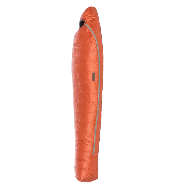 side view of bag showing zipper