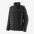 patagonia mens down sweater in black, front view