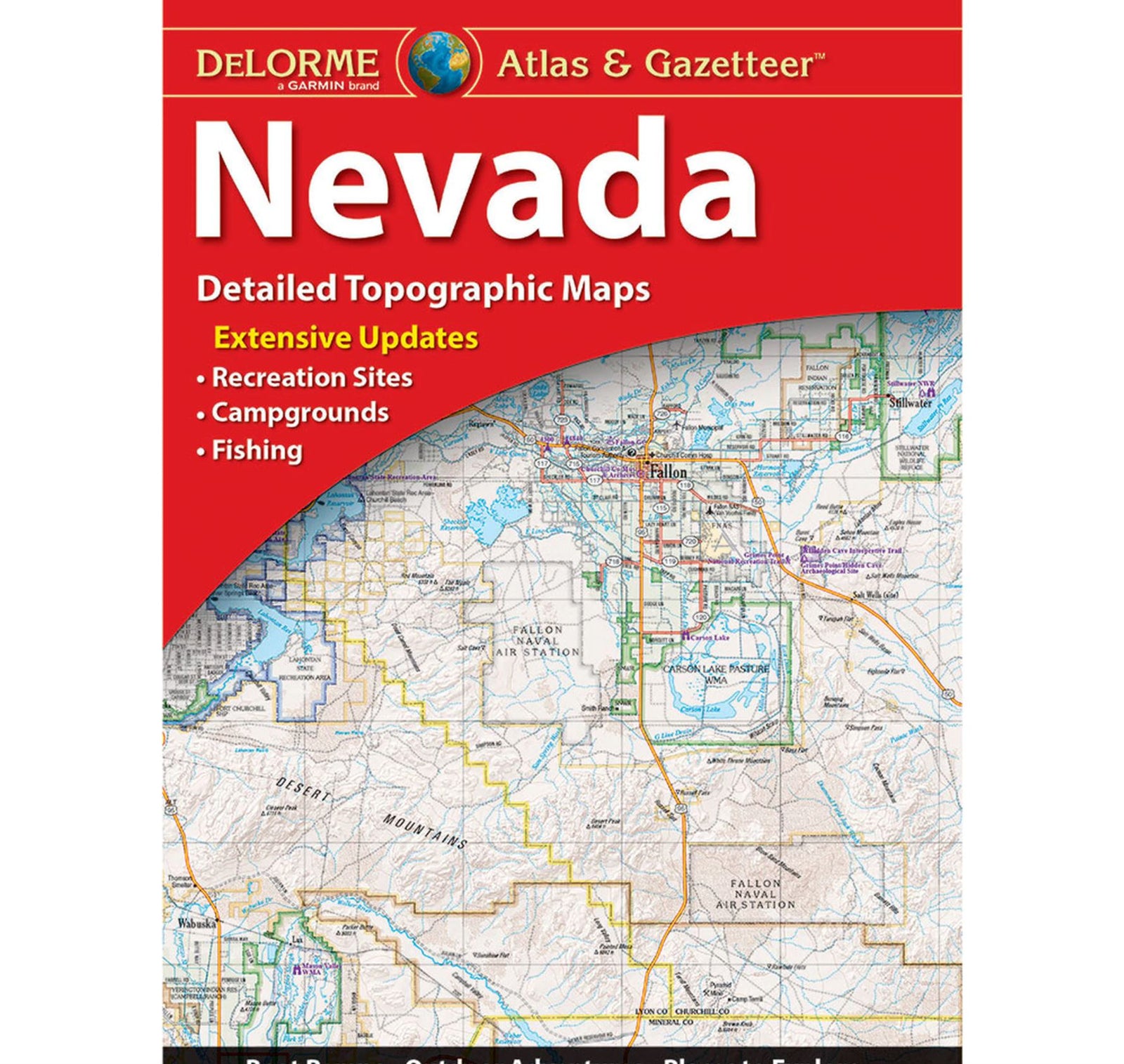 The cover of the nevada delorme atlas