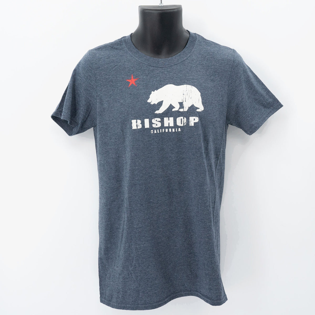 heather navy bishop california tee shirt