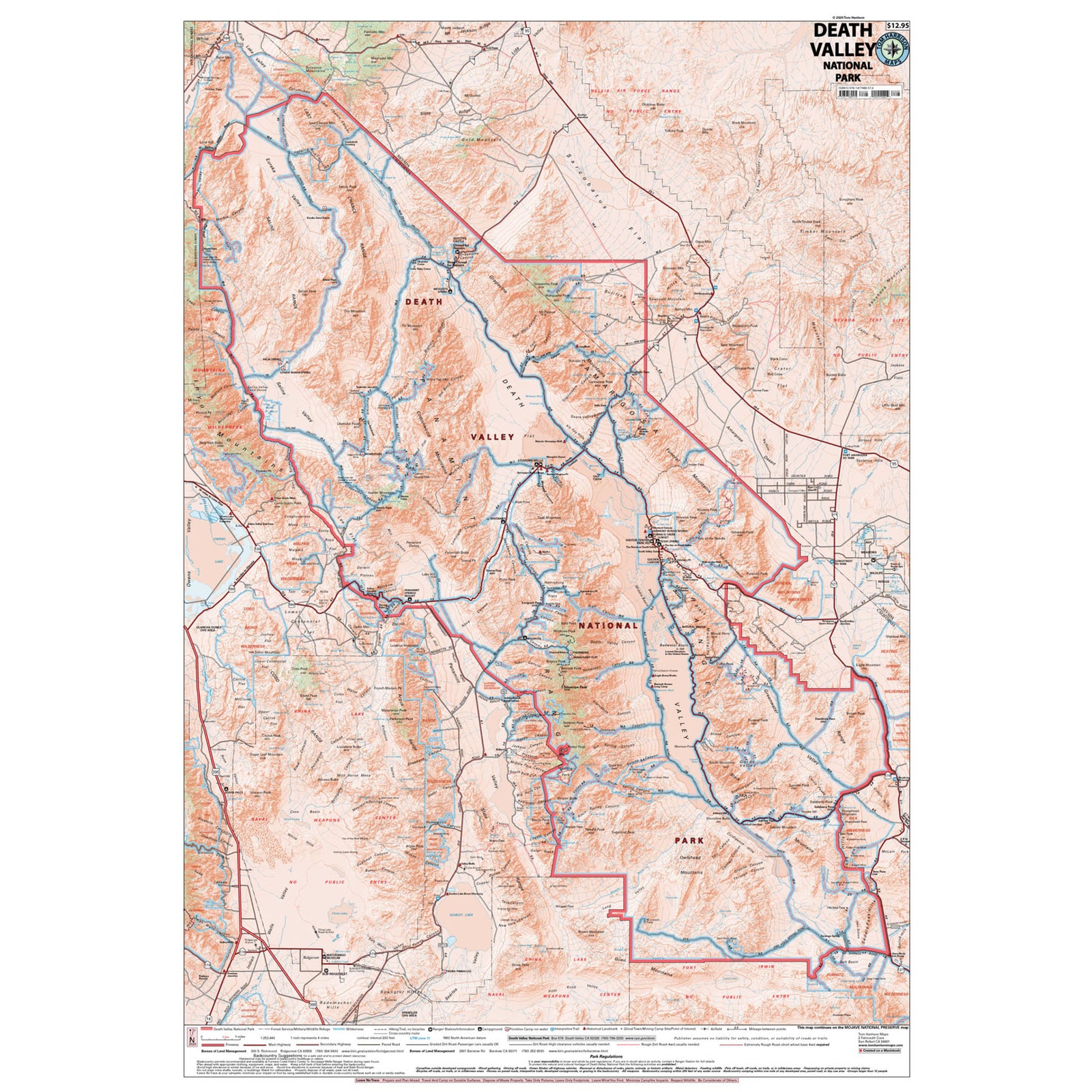 overview of the death valley map