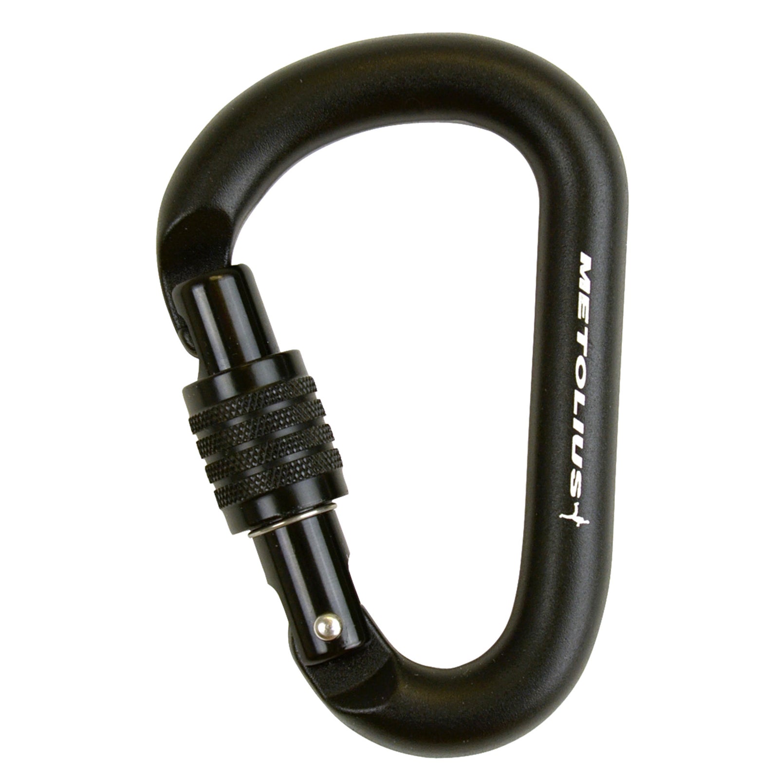 a photo of the metolius element key lock carabiner, in black