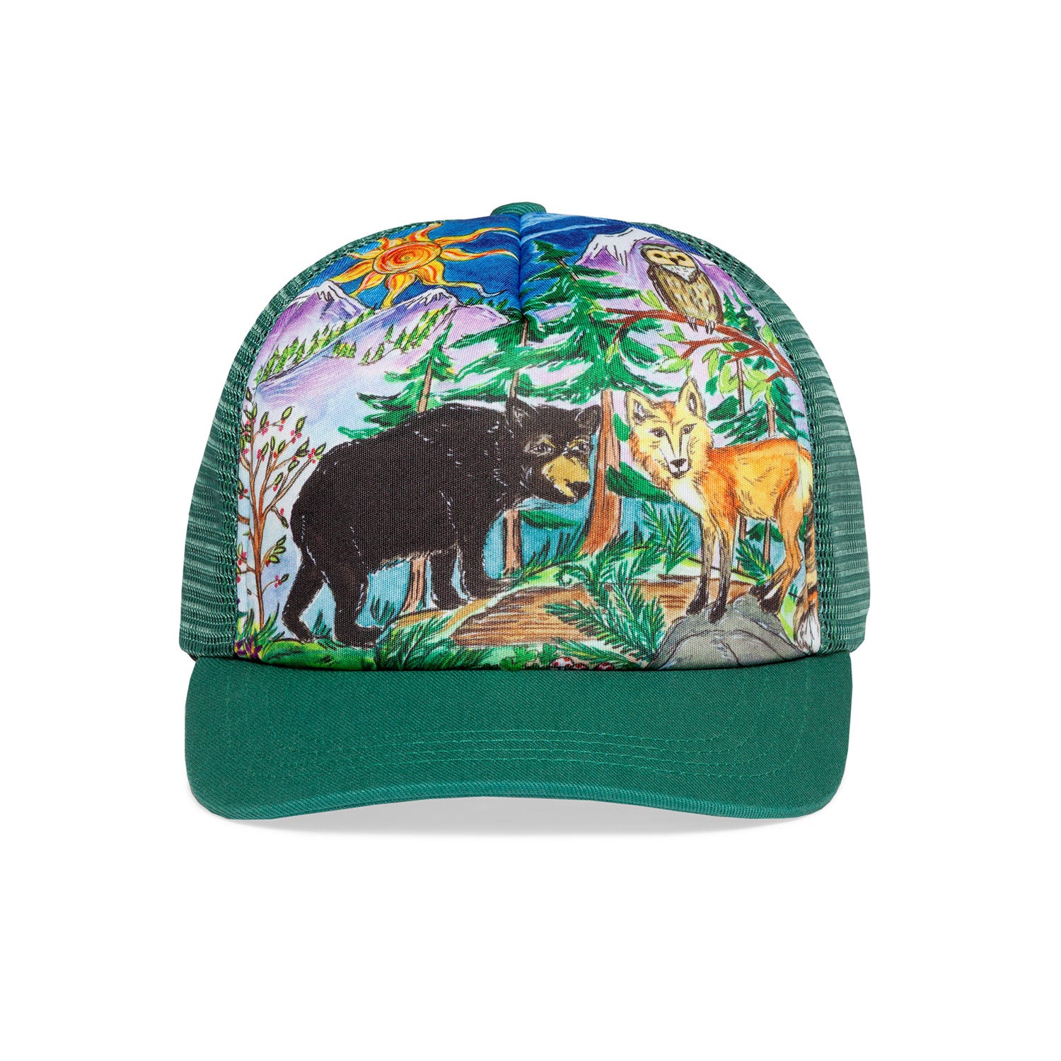photo of sunday afternoons kid forest friends trucker hat