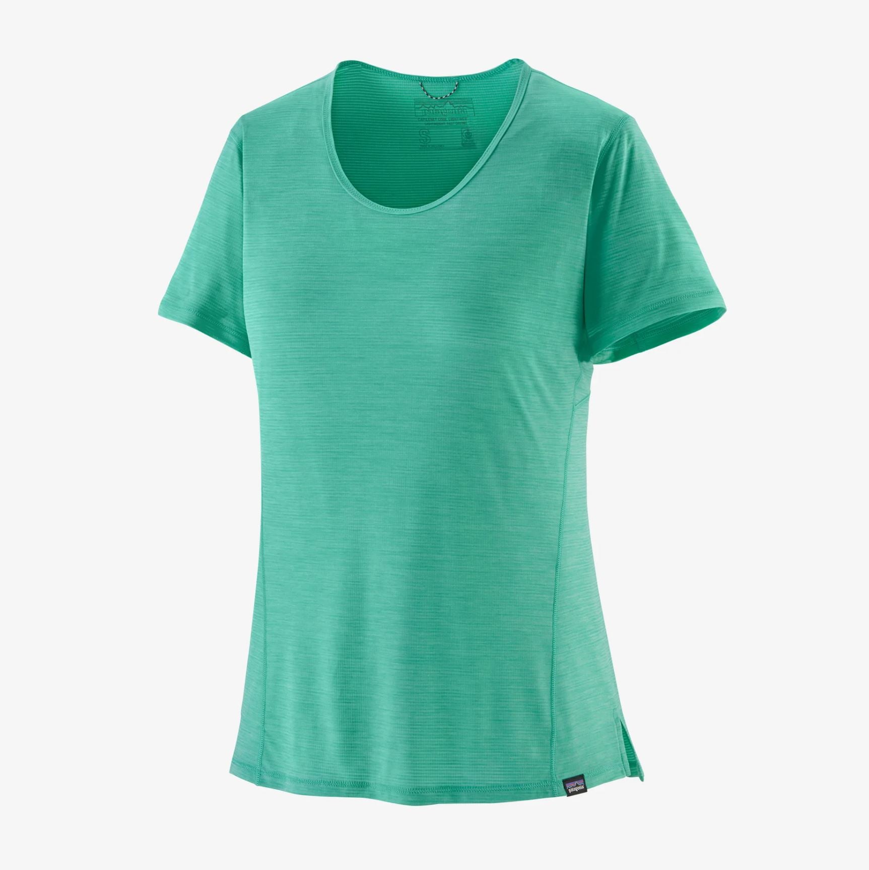 front view of the patagonia womens short sleeve capilene cool lightweight tee in the color FRTX