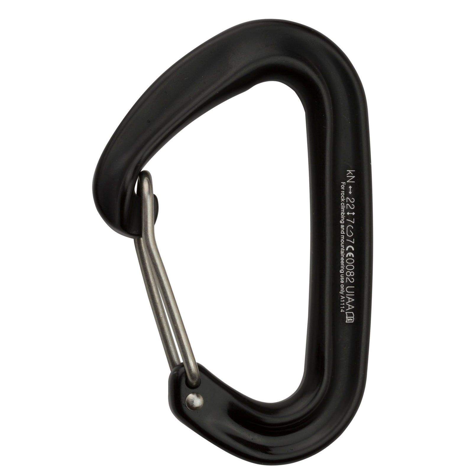 a photo of the fs mini II carabiner, black