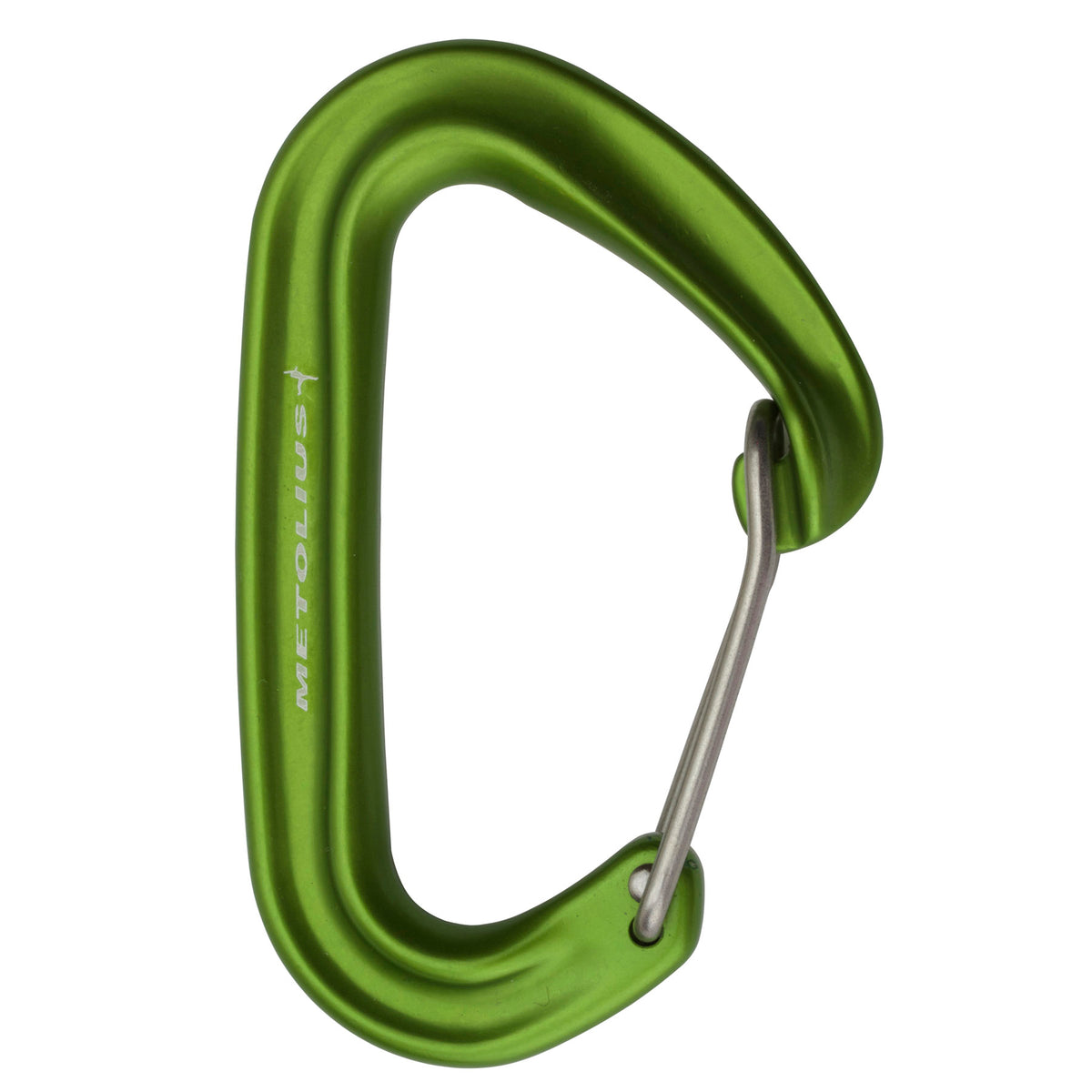 a photo of the fs mini II carabiner, green