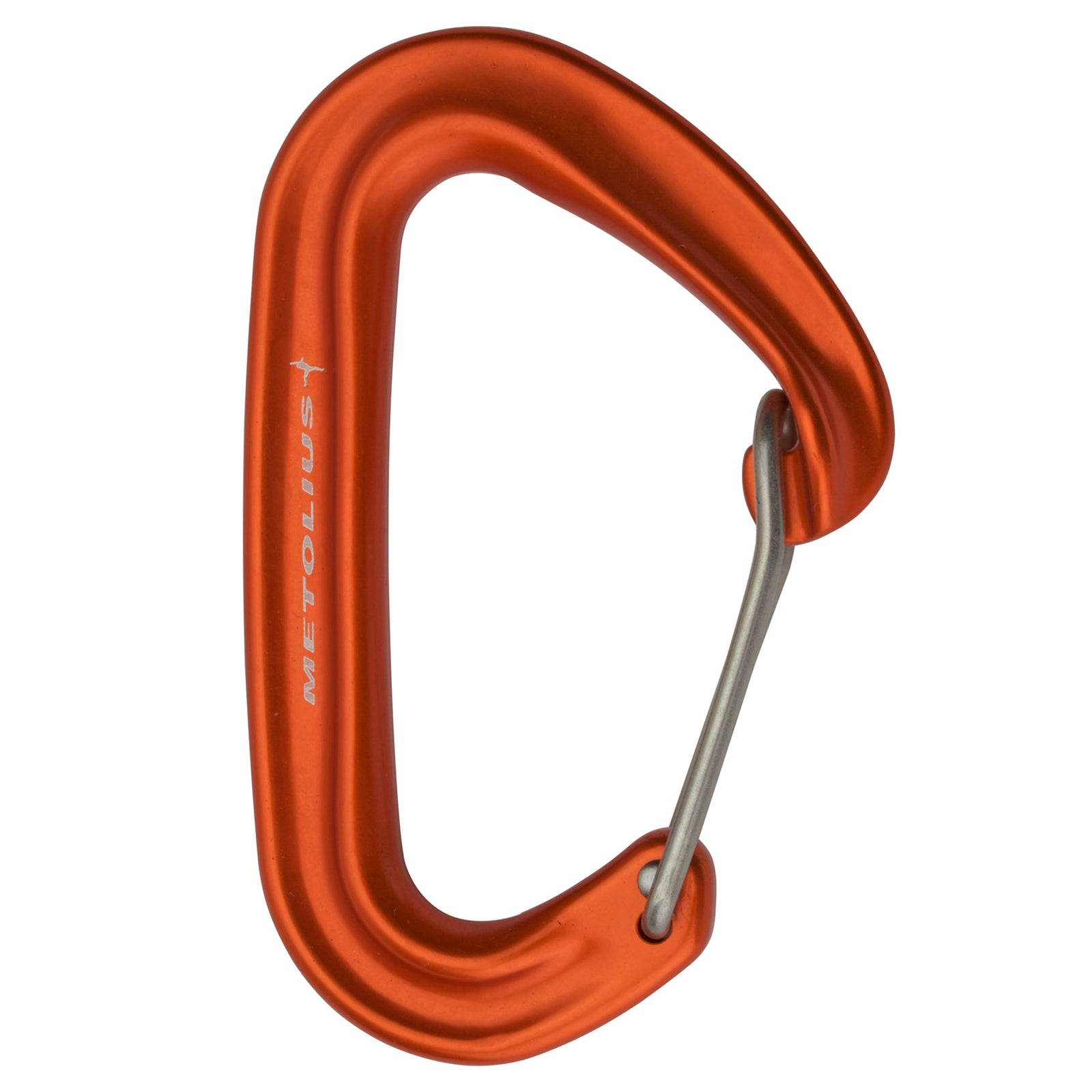 a photo of the fs mini II carabiner, orange