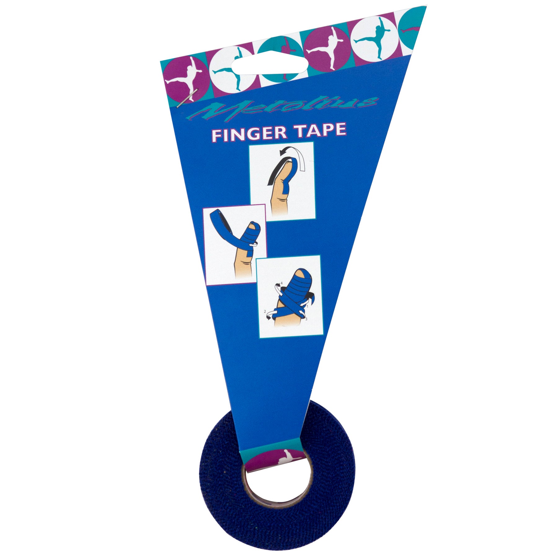 a photo of the metolius finger tape, blue