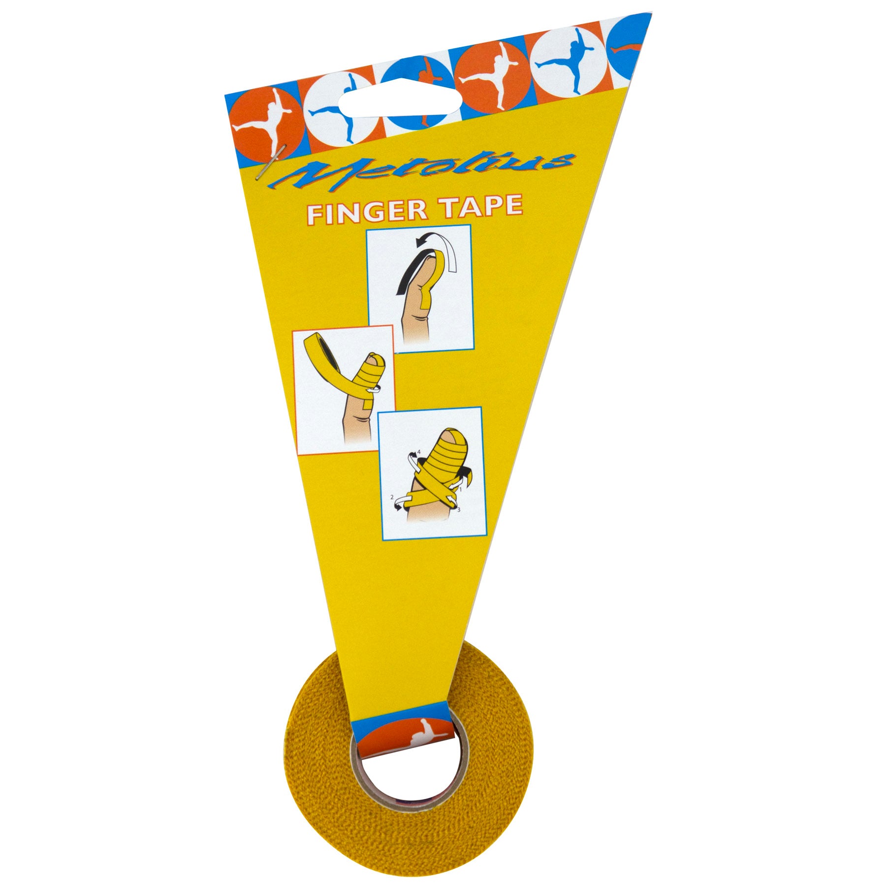 a photo of the metolius finger tape, yellow