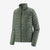 patagonia womens down sweater in hemlock green, front view