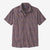 patagonia mens back step hemp shirt in intertwined hands: evening mauve