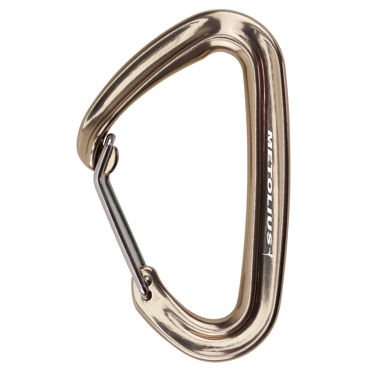 a photo of the metolius inferno carabiner in bronze