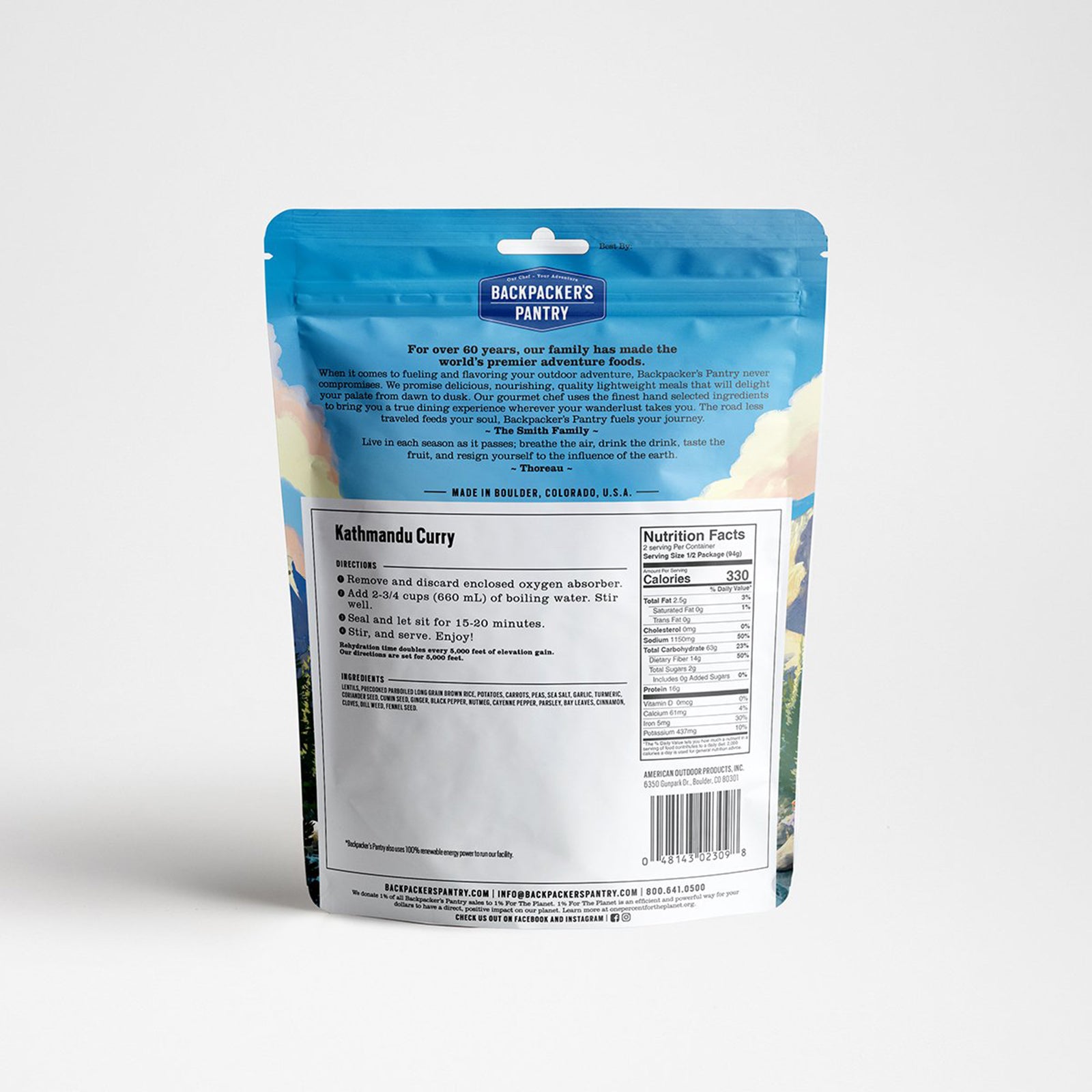 Backpacker's Pantry Kathmandu Curry