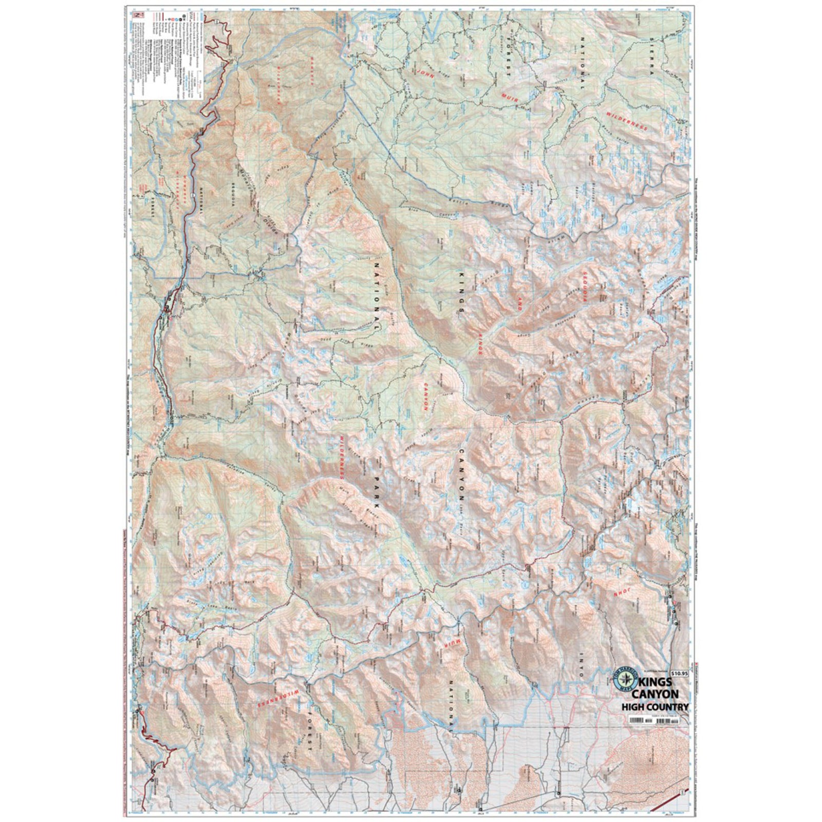 Kings Canyon Map close up