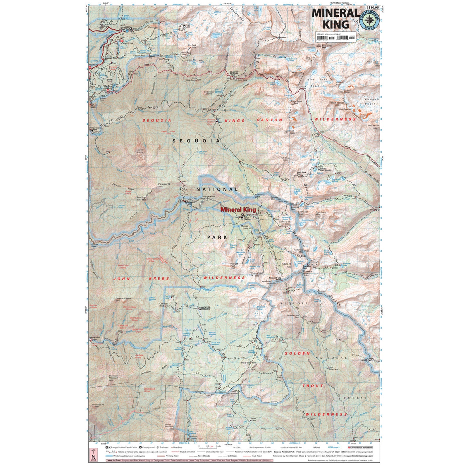 Mineral king detail map