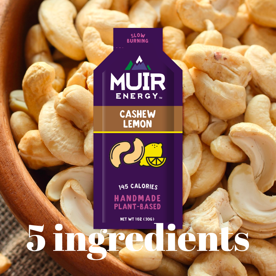 a package of cashew lemon on a background of cashews