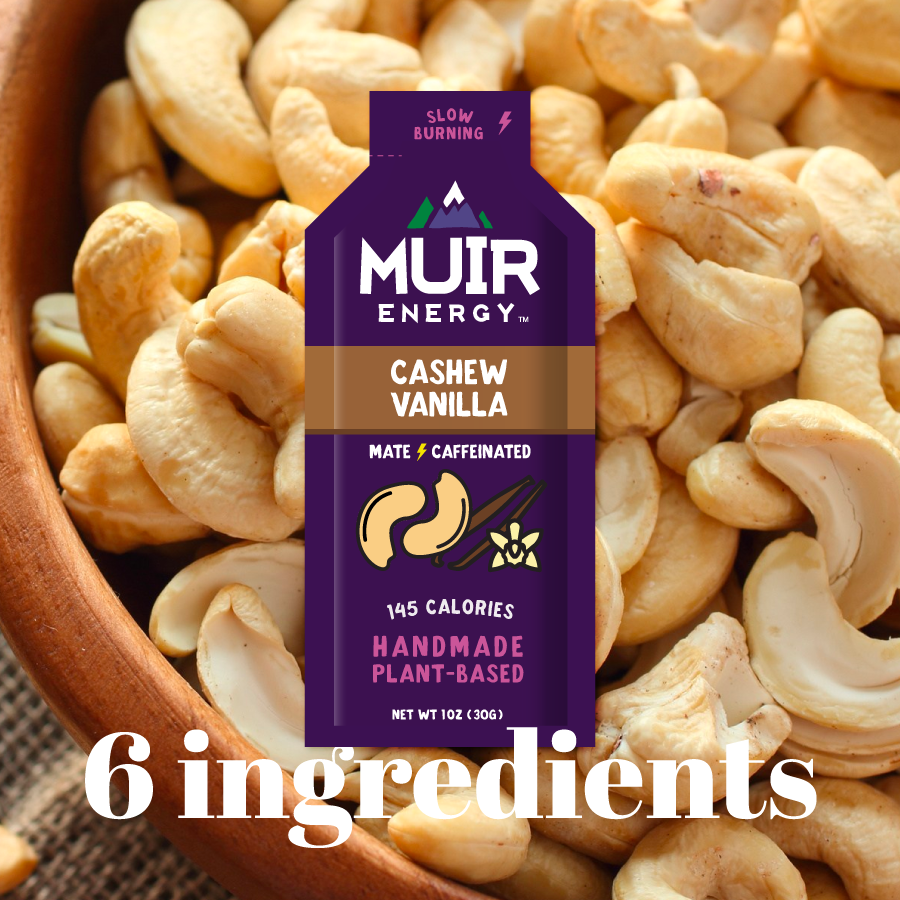 cashew vanilla on a background of cashews