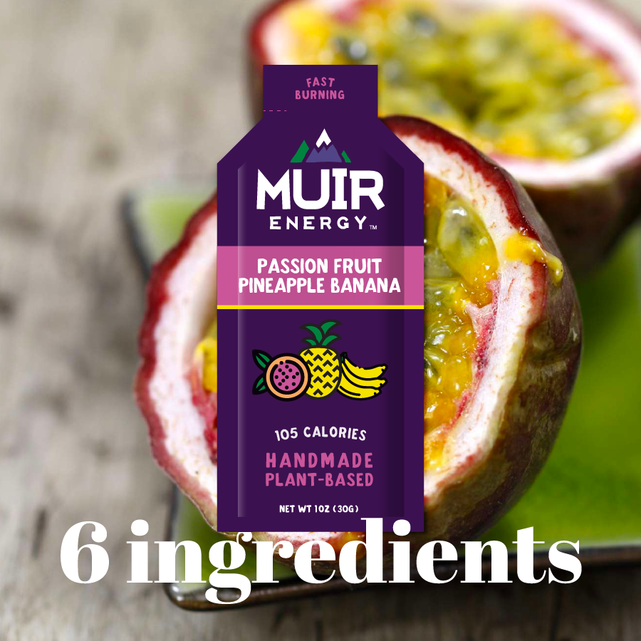 the package on a background of passionfruit