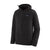 patagonia mens r1 pullover hoody in black, front view