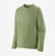 patagonia mens capilene cool long sleeve daily shirt in the color salvia green-dark salvia green x dye, front view