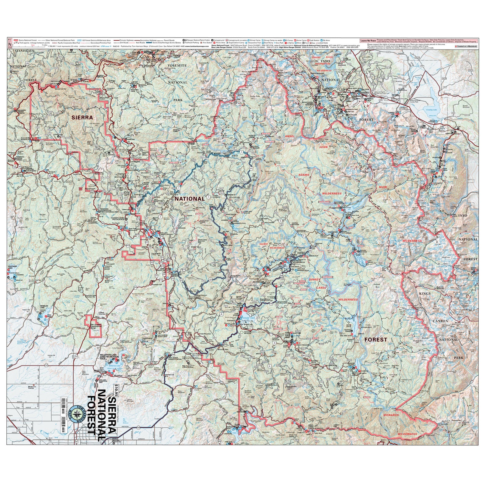 detail view of the map