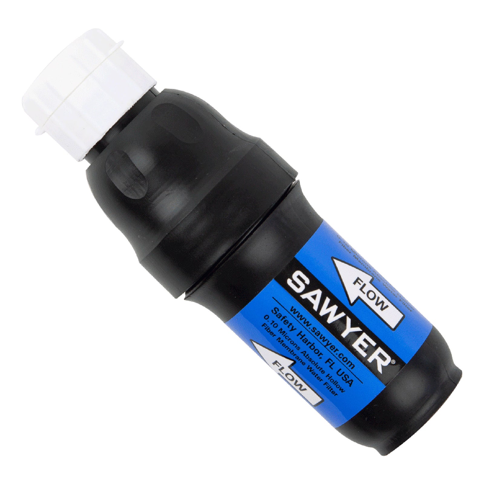 close up of the sawyer model sp129 squeeze water filter