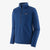 front view of the patagonia mens r1 daily zipneck in the color superior blue