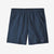 front view of the patagonia womens 5" baggies shorts in the color tidepool blue
