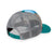 a photo of the back of the sunday afternoons kids rainbow trout trucker cap showing the adjustment detail