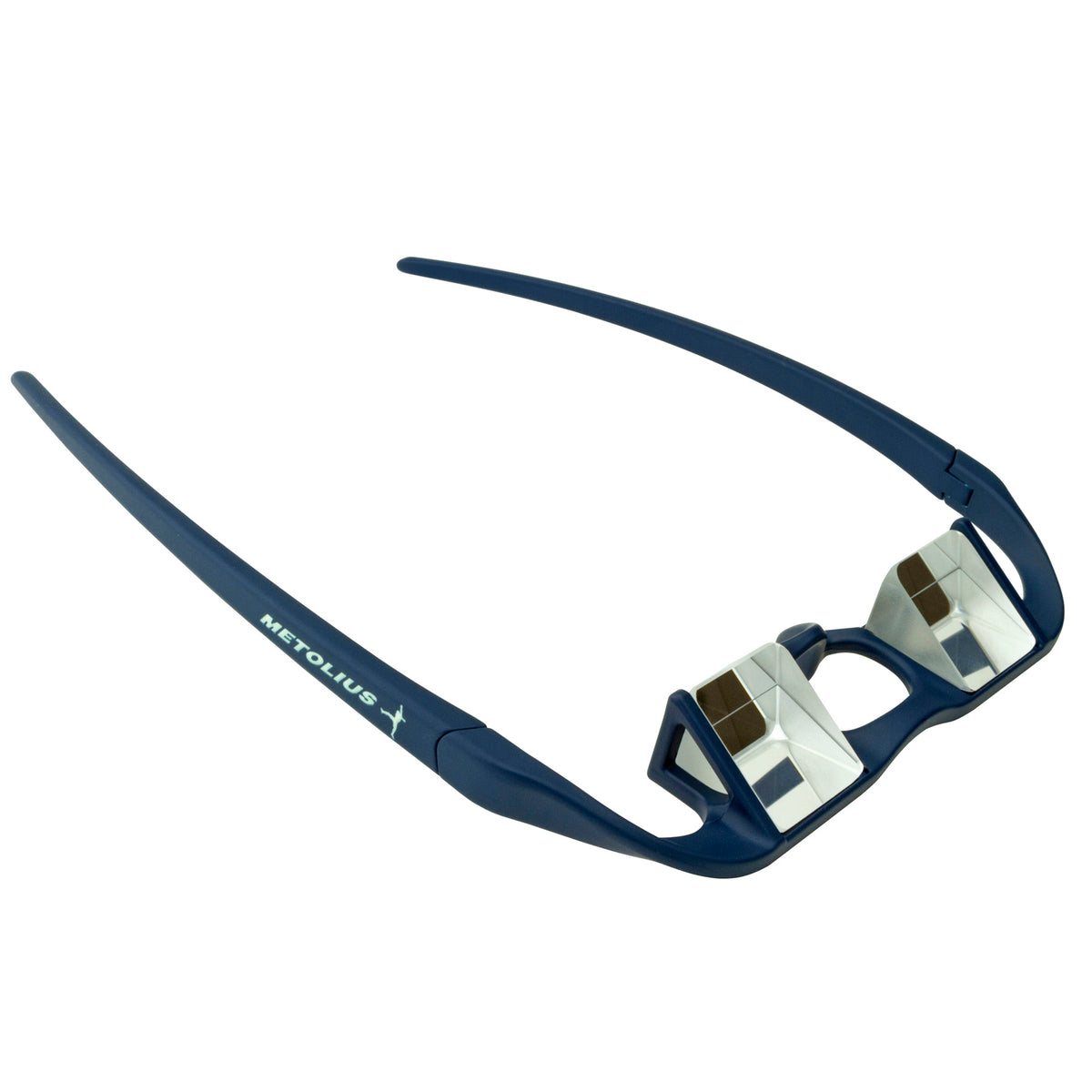 a photo of the metolius upshot belay glasses, in blue