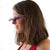a photo of a person wearing the metolius mountain product upshot belay glasses